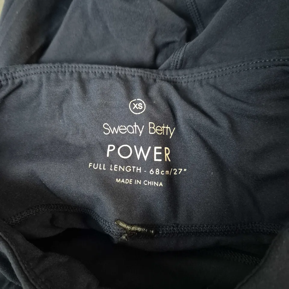 SWEATY BETTY POWER LEGGINGS – XS – NAVY