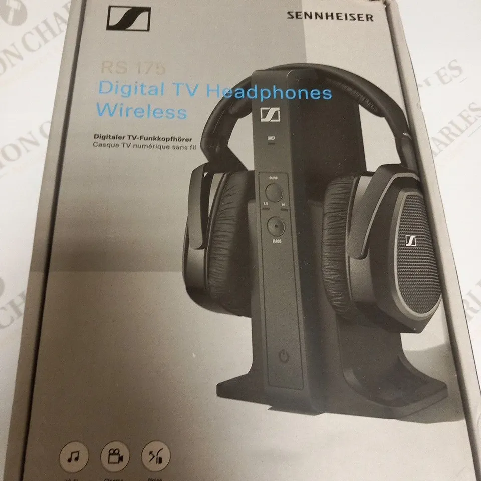 BOXED SENNHEISER RS 175 DIGITAL TV HEADPHONES WIRELESS