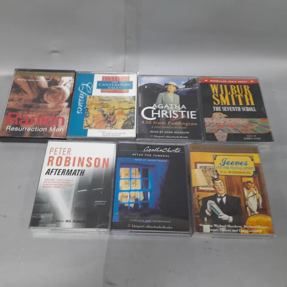 LARGE BOX OF APPROXIMATELY 100 CASSETTE TAPES