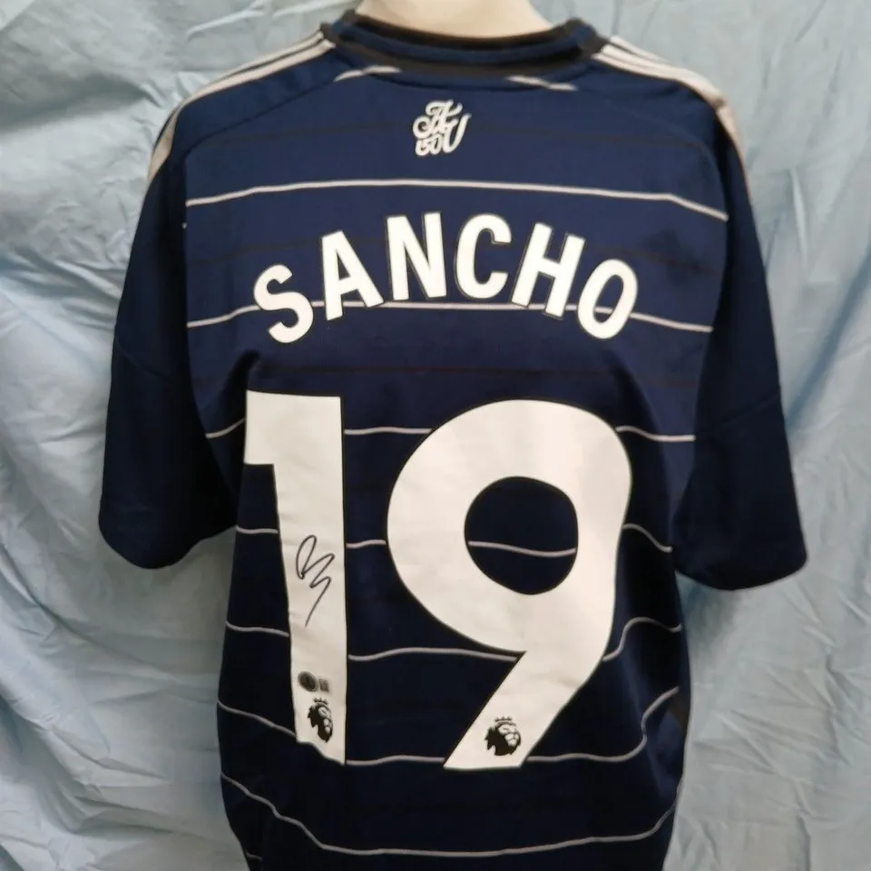 ASTON VILLA FC SIGNED SANCHO 19 24/25 3RD JERSEY - XL