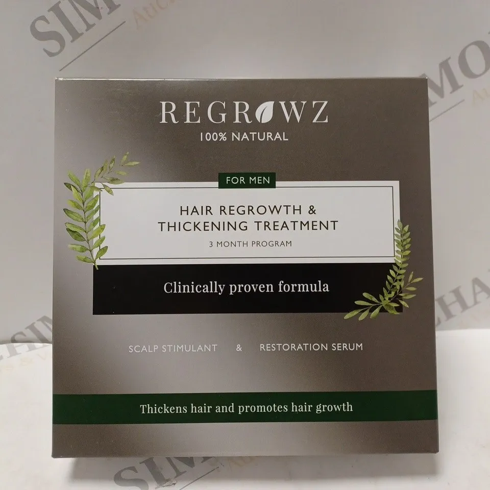 REGROWZ HAIR REGROWTH THICKENING TREATMENT 3 MONTH PROGRAM