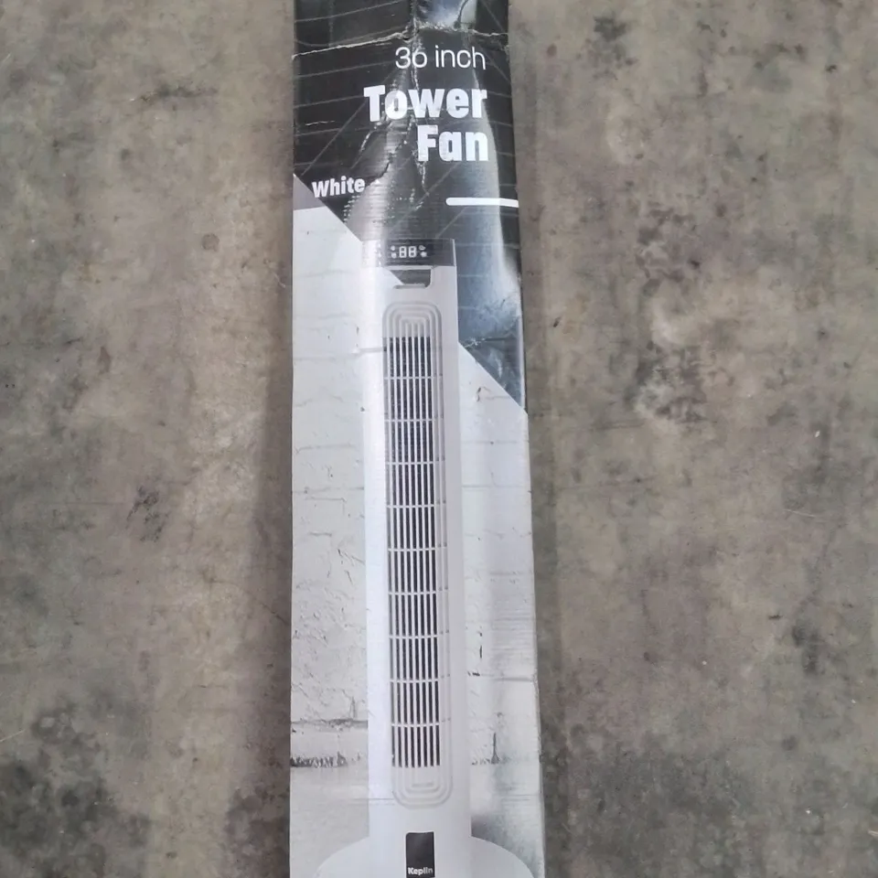 BOXED KEPLIN 36 INCH TOWER FAN WHITE