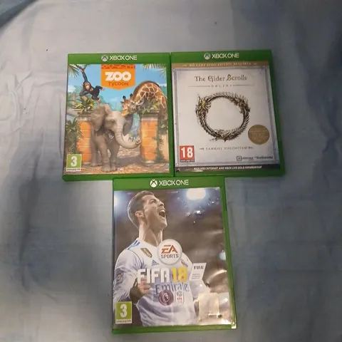 XBOX ONE BUNDLE: FIFA 18, ZOO TYCOON, THE ELDER SCROLLS ONLINE (XBOX ONE)
