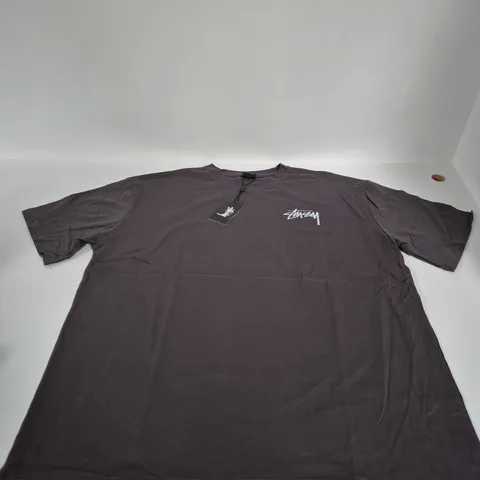 STUSSY LIGHT GREY CREW NECK TOP SIZE XXL 