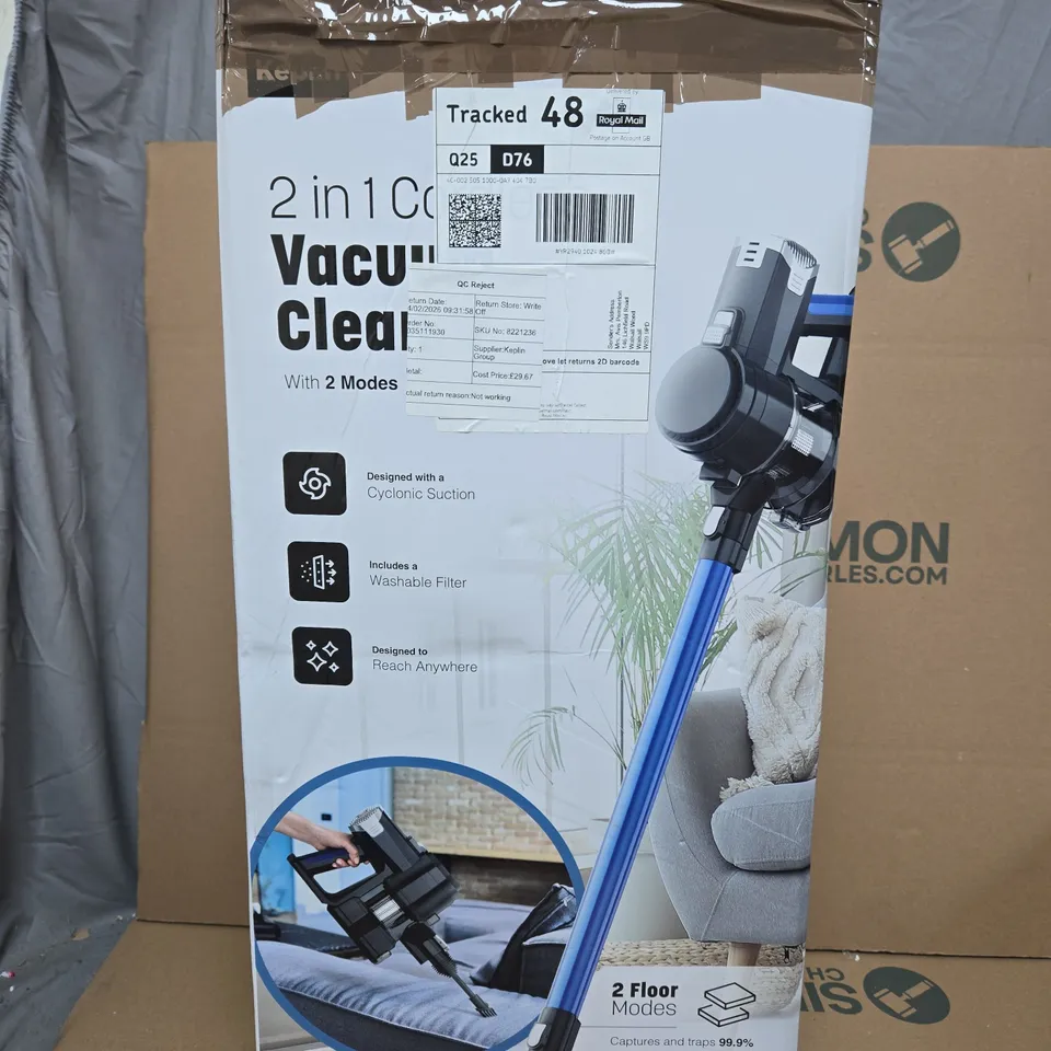 BOXED KEPLIN 2 IN 1 CORDLESS VACUUM CLEANER 