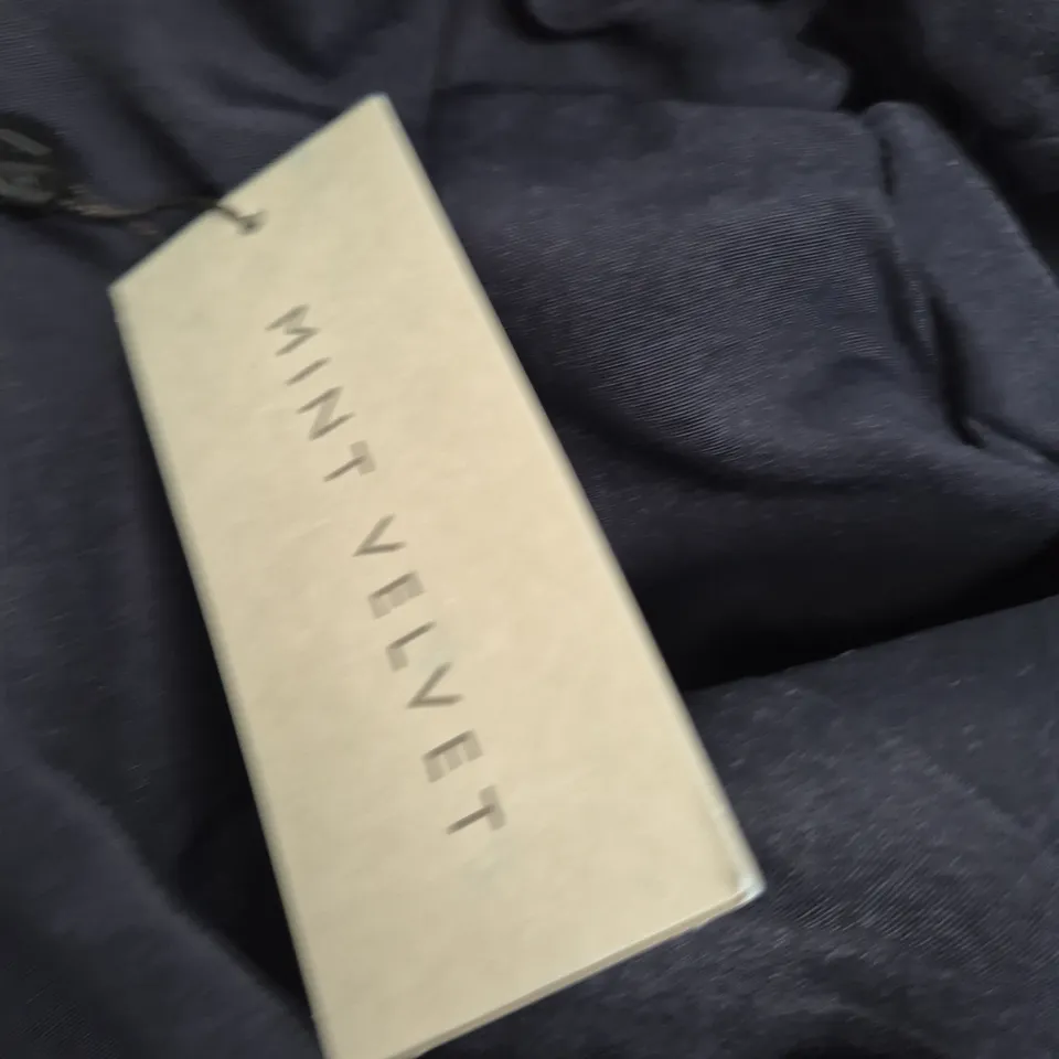 MINT VELVET DENIM POET'S JACKET – NAVY, SIZE S