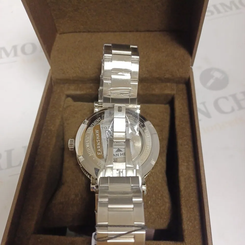 BOXED THOMAS EARNSHAW GENTS BEAUFORT AUTOMATIC WATCH