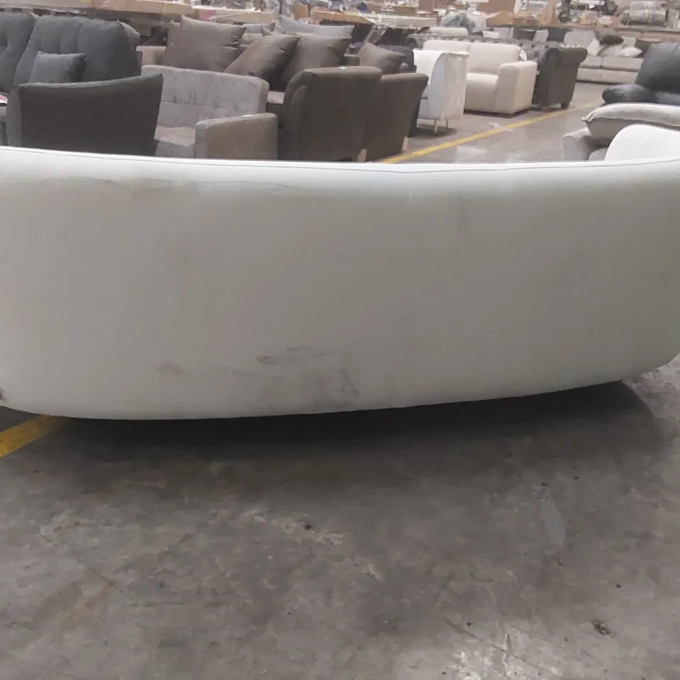 QUALITY DESIGNER DANETTI HENRY IVORY BOUCLE 3 SEATER SOFA