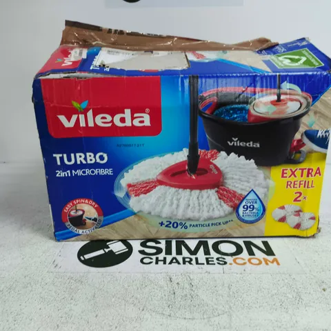 VILEDA TURBO 2IN1 MICROFIBRE MOP – BOXED