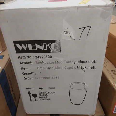 BOXED CANDY LAUNDRY BIN - BLACK (1 BOX)