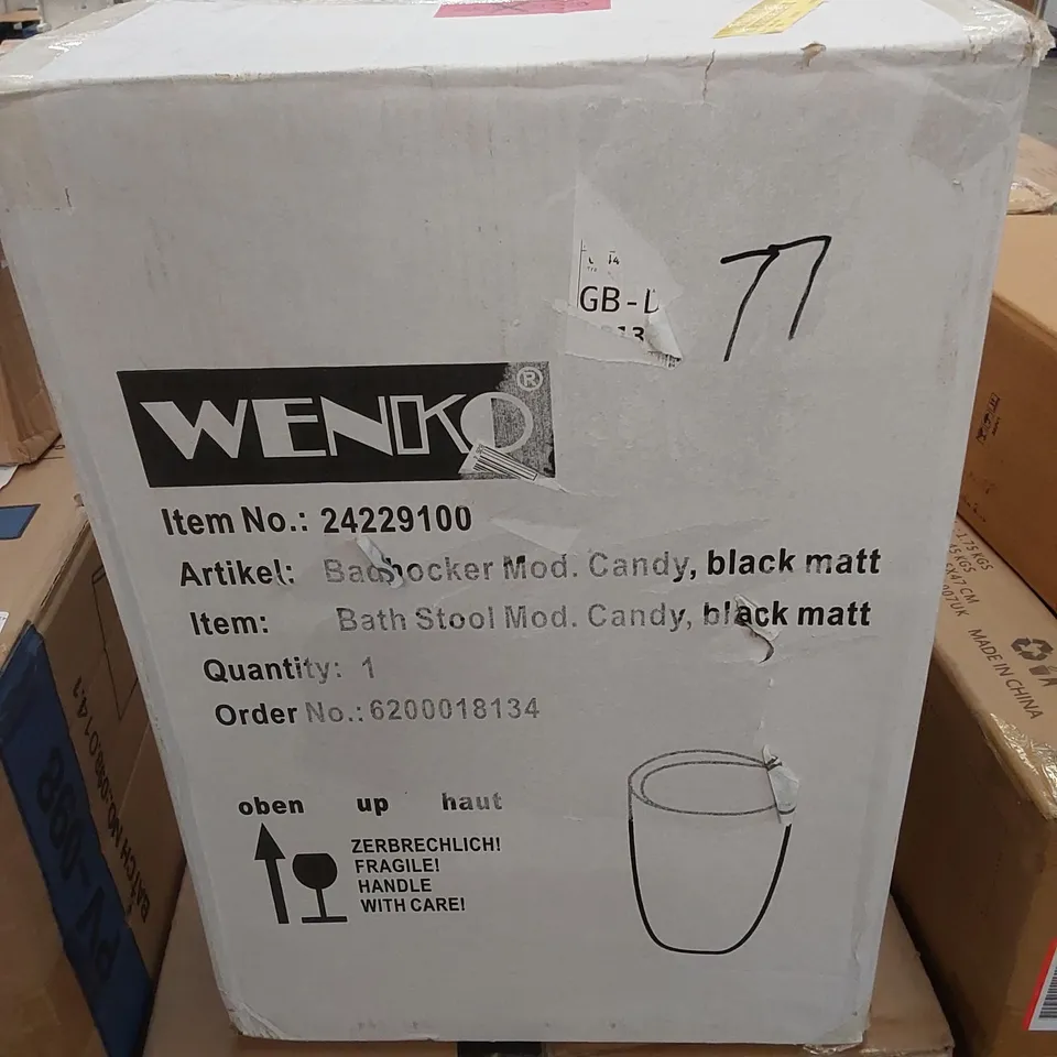 BOXED CANDY LAUNDRY BIN - BLACK (1 BOX)