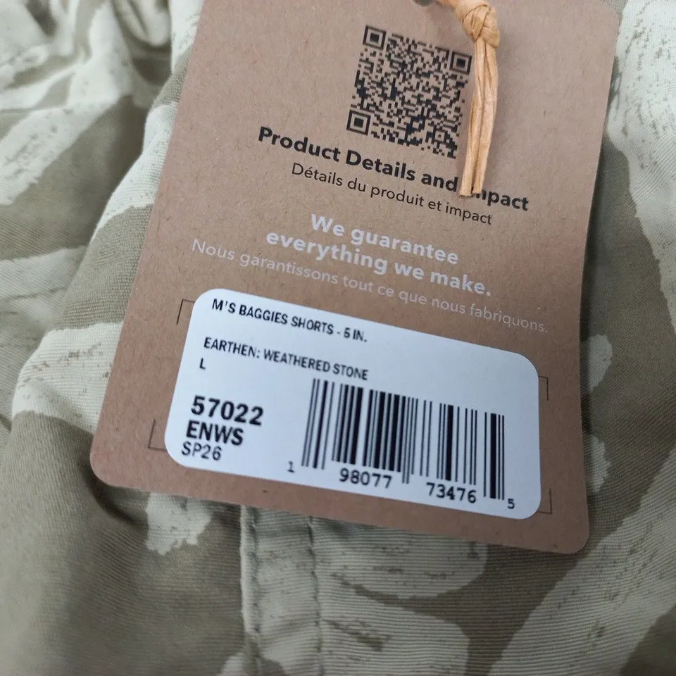 PATAGONIA BAGGIES SHORTS – SIZE L