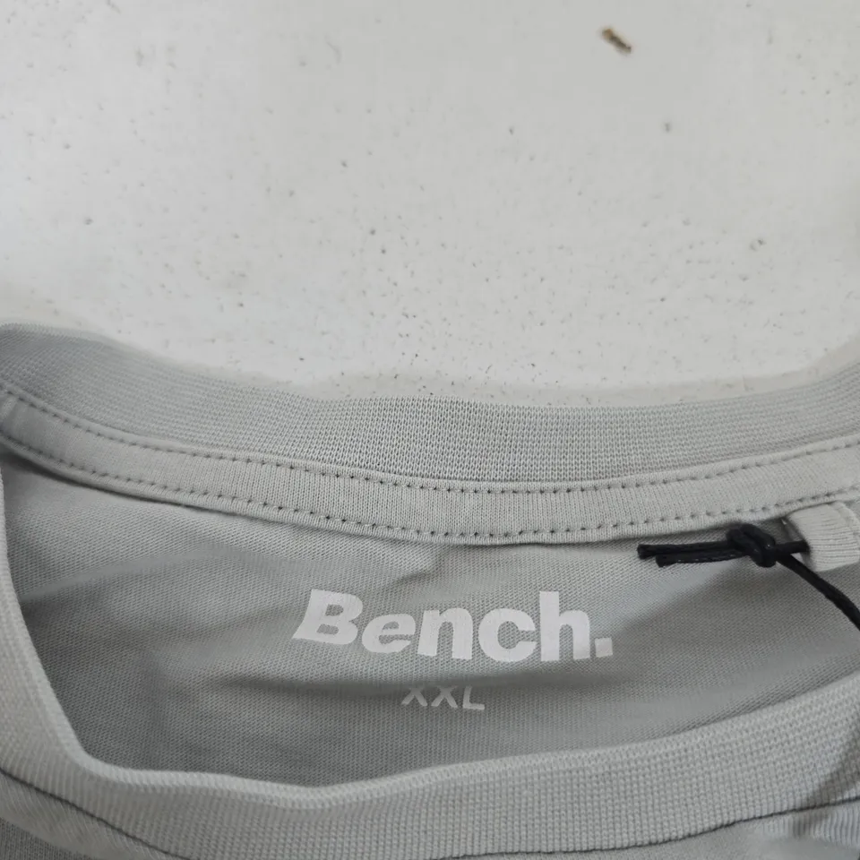 BENCH T-SHIRT – GREY, XXL (MEN'S)