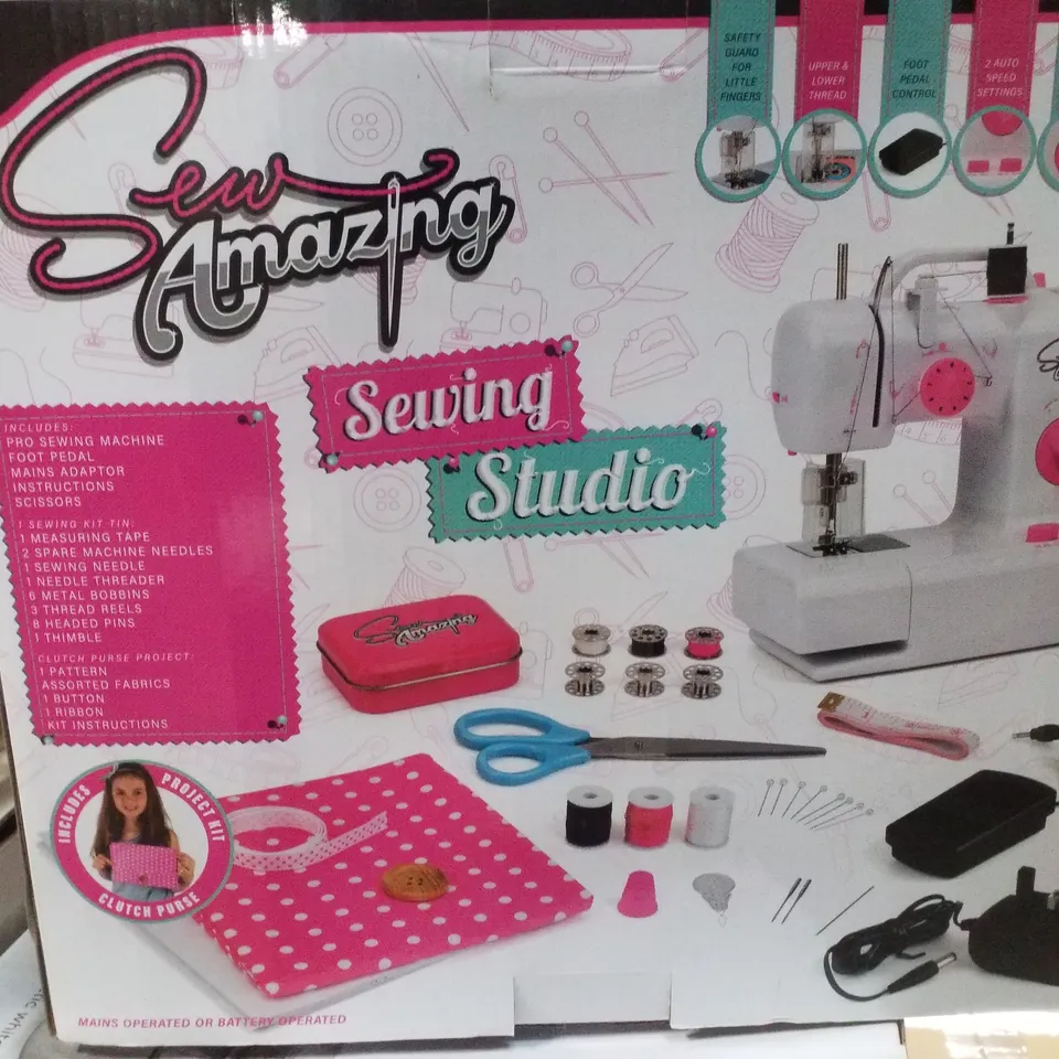 BOXED SEW AMAZING SEWING MACHINE