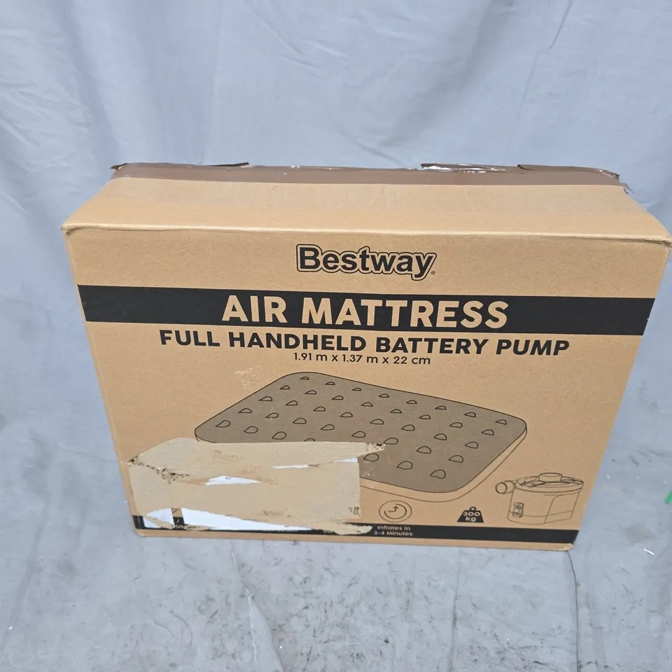 BOXED BESTWAY AIR MATTRESS 1.91X1.37M