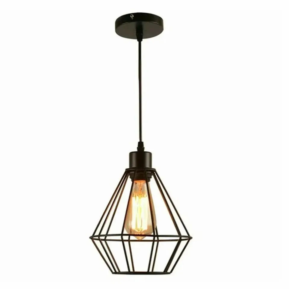 CURLEY 1 LIGHT LANTERN GEOMETRIC PENDANT 