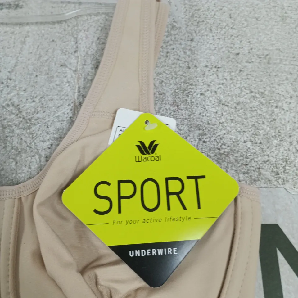 WACOAL SPORTS UNDERWIRE BRA – BEIGE, UK 32D