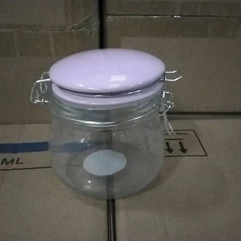 PALLET OF APPROXIMATELY 30 X BOXES OF BRAND NEW GEORGE HOME 500ML LILAC CERAMIC CLIP LID JARS - 24 JARS PER BOX 