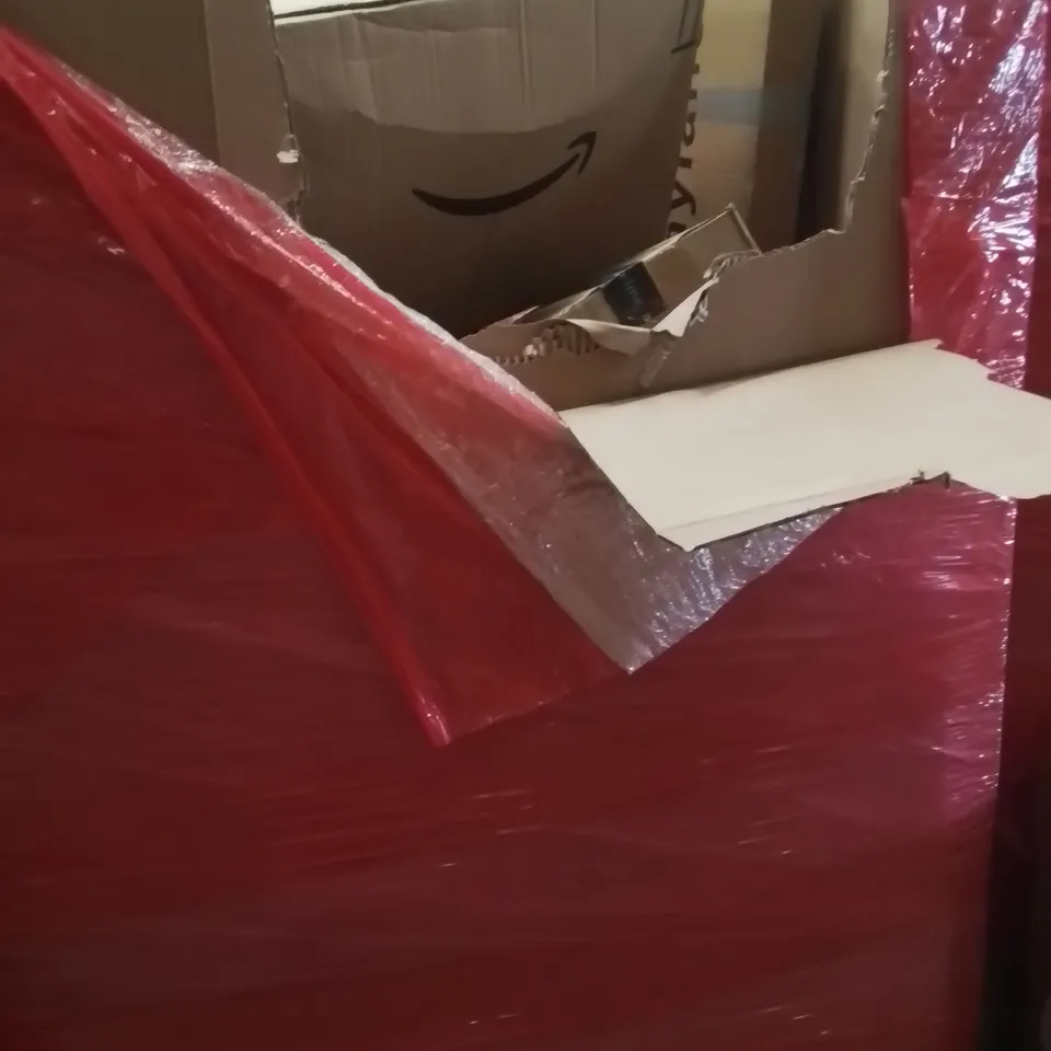 PALLET OF ASSORTED HOUSEHOLD GOODS AND PRODUCTS TO INCLUDE;AREA RUG,STEAM CLEANER,PHOTO FRAME