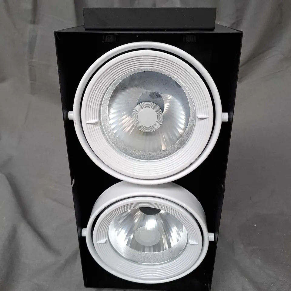 BOX OF 4 EMCOLITE TRIMLESS DOWNLIGHTS IN BLACK 163X336MM