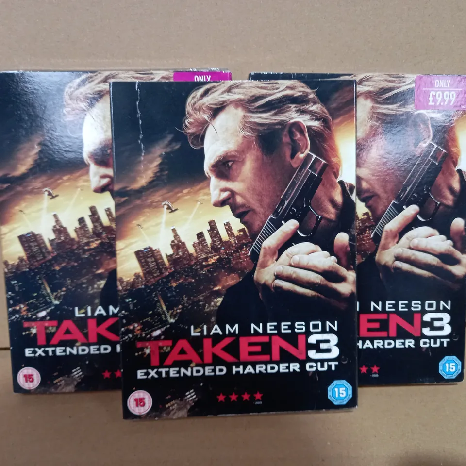 LOT OF APPROXIMATELY 25 TAKEN 3 EXTENDED HARDER CUT DVDS