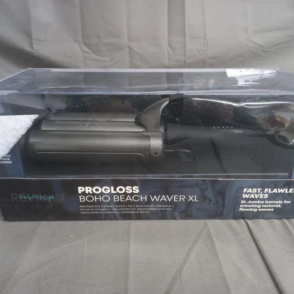 BOXED REVAMP PROGLOSS BOHO BEACH WAVER XL 