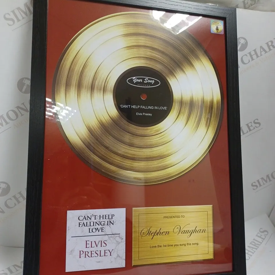 BOXED PERSONALISED FRAMED YOUR SONG PRINT  RRP £27.99