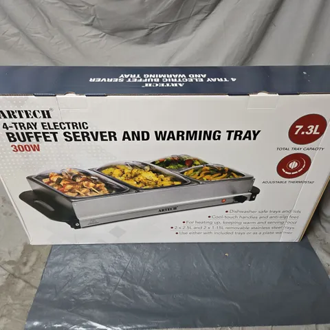 ARTECH 4-TRAY ELECTRIC BUFFET SERVER AND WARMING TRAY – 300W
