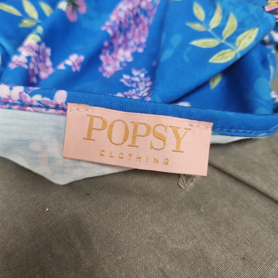 POPSY CLOTHING BLUE FLORAL DRESS – WOMEN'S 14