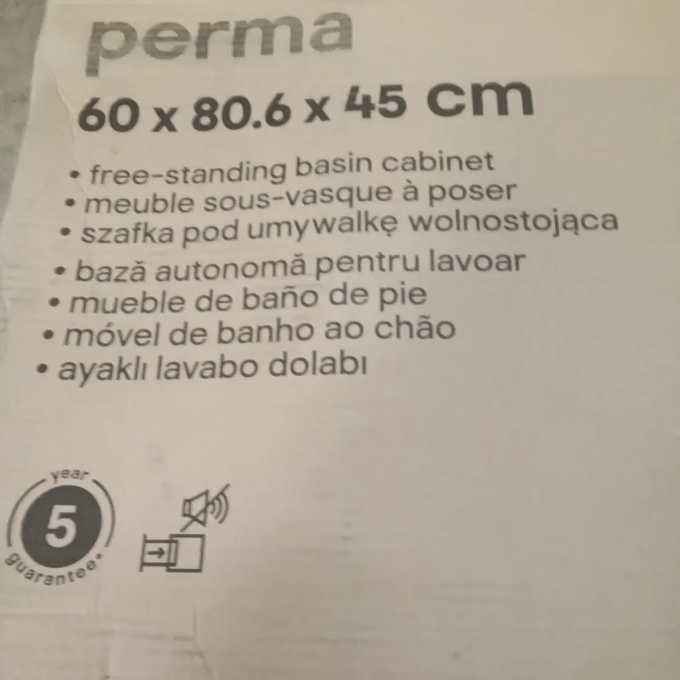 BOXED PERMA FREE STANDING BASIN CABINET 60CM 