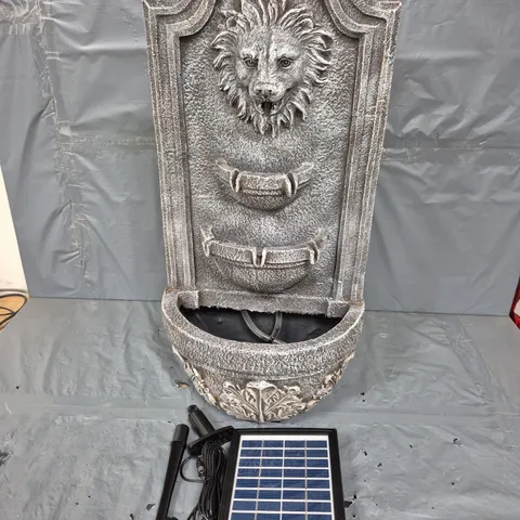 BOXED SOLAR WALL FOUNTAIN 