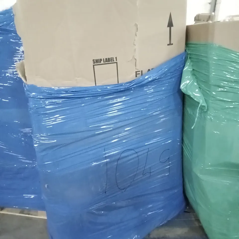 PALLET OF ASSORTED ITEMS INCLUDING POP UP TENTS, HORIZONTAL GYMNASTICS BAR, HOEX ISUP INFLATABLE PADDLE BOARD