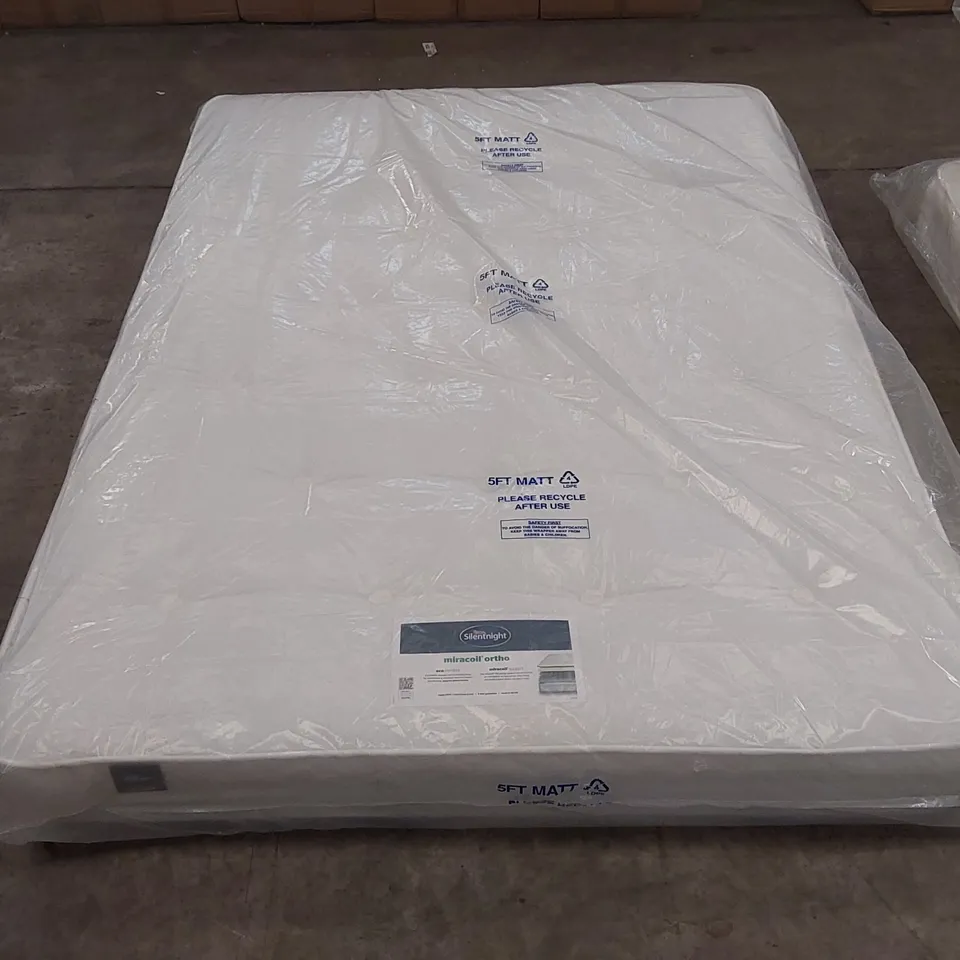 QUALITY BAGGED SILENTNIGHT MICROCOIL ORTHO 5FT KING SIZE MATTRESS 