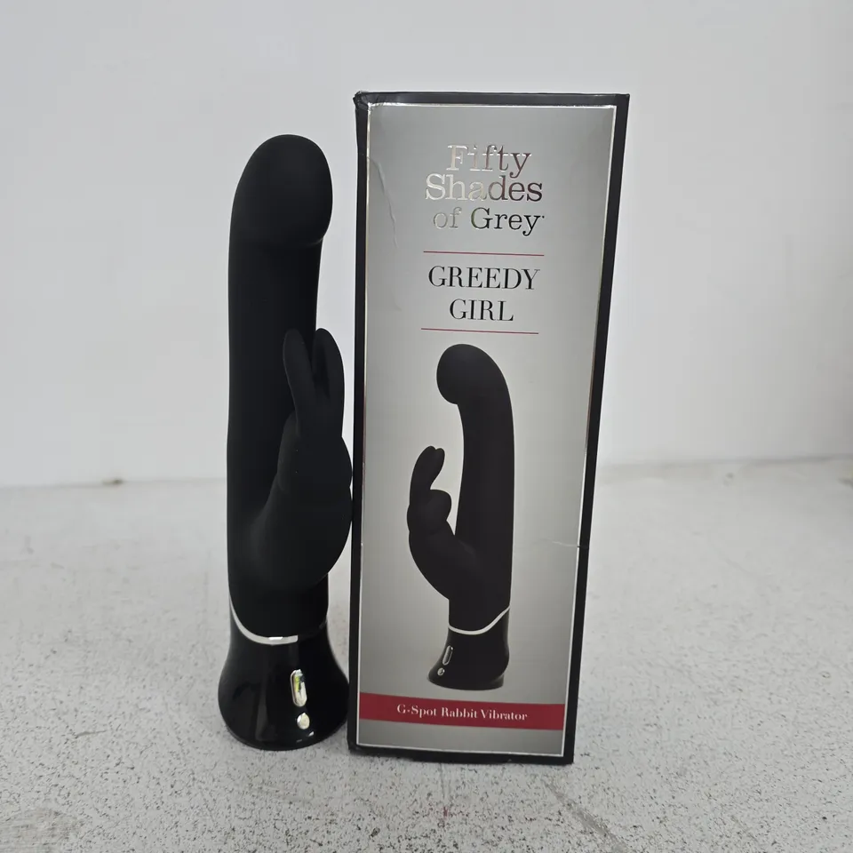BOXED FIFTY SHADES OF GREY GREEDY GIRL G-SPOT RABBIT VIBRATOR