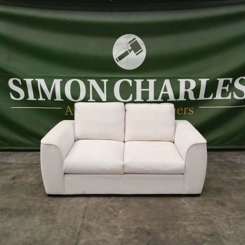 JACKSON-STYLE 2 SEATER FABRIC UPHOLSTERED SOFA 