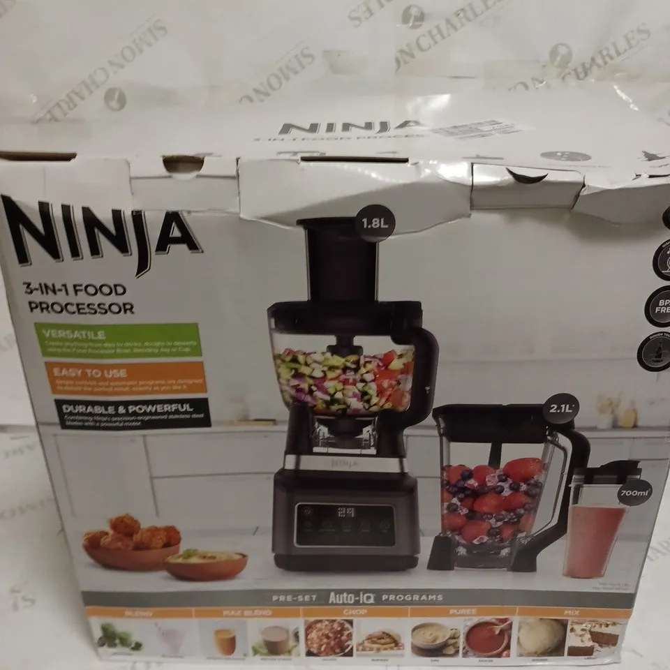 NINJA 3-IN-1 FOOD PROCESSOR WITH AUTO-IQ RRP £199