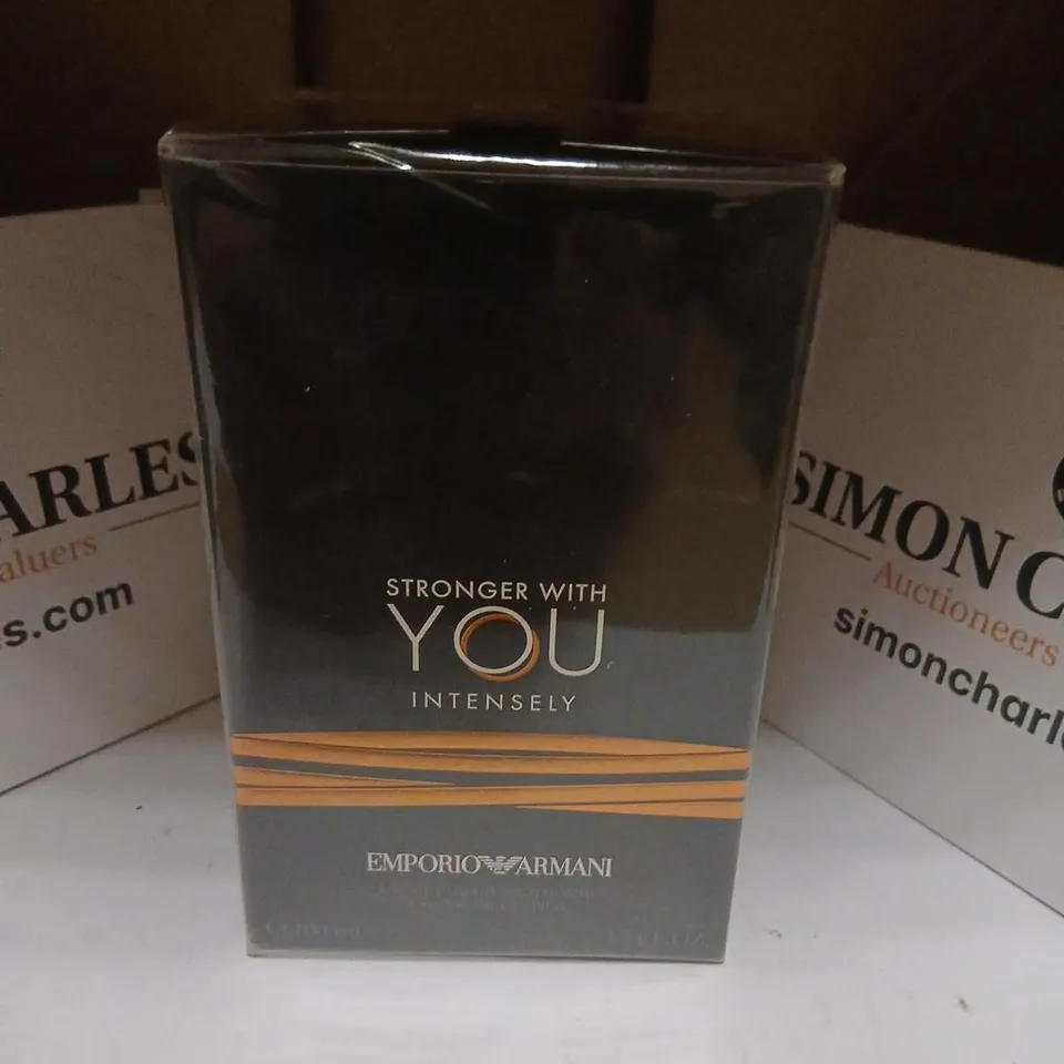 BOXED AND SEALED EMPORIO ARMANI STRONGER WITH YOU INTENSELY EAU DE PARFUM 100ML 