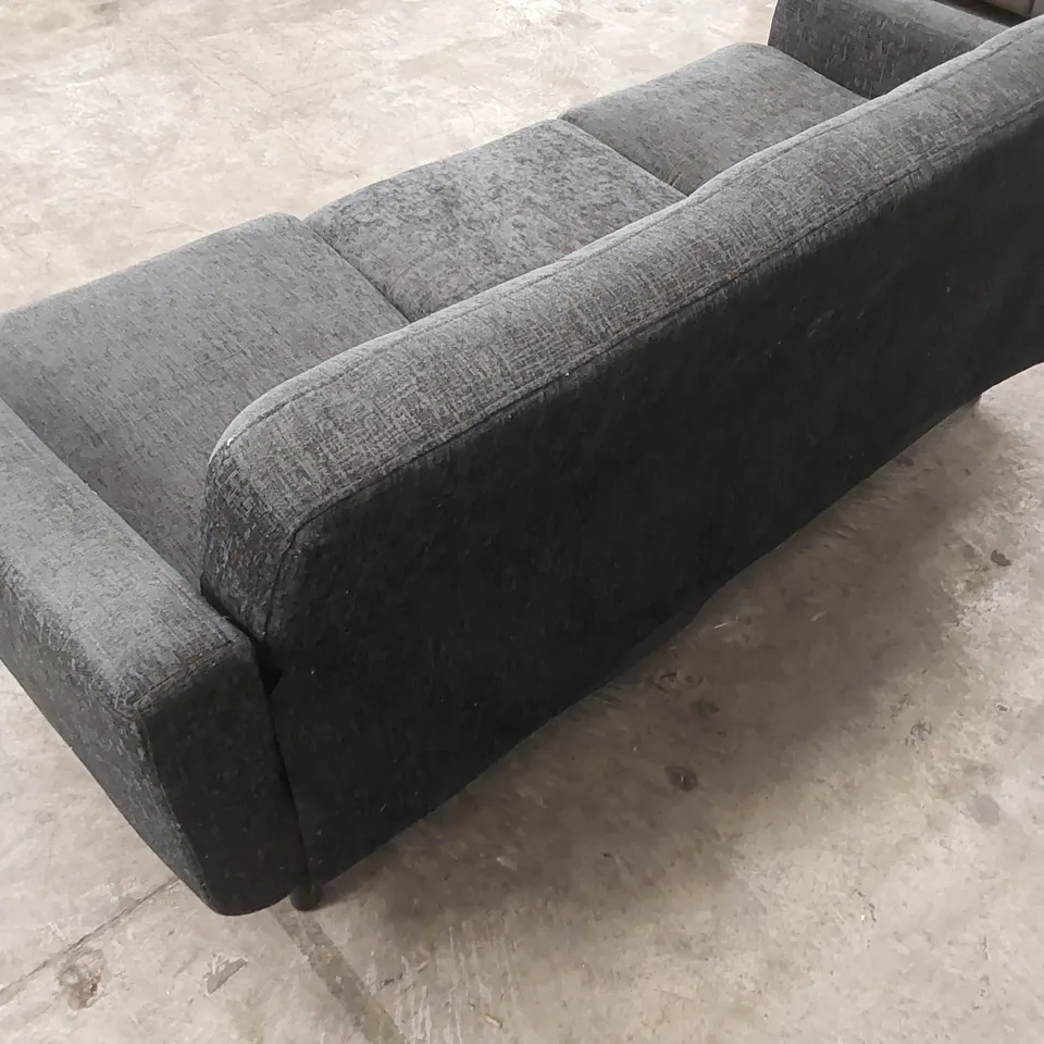 DESIGNER OSLO 3 SEATER FABRIC UPHOLSTERED SOFA 