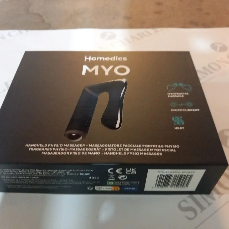 BOXED HOMEDICS MYO HANDHELD PHYSIO MASSAGER 