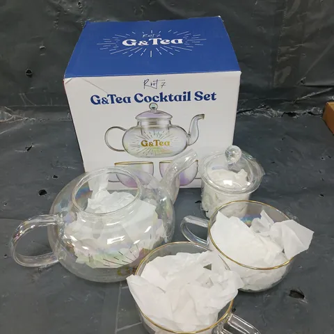 BOXED G&TEA COCKTAIL SET - COLLECTION ONLY 