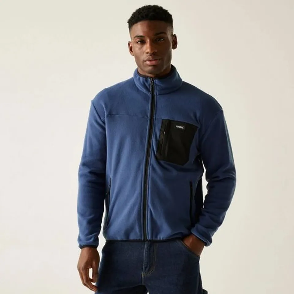 BRAND NEW REGATTA MENS FRANKIE FULL ZIP FLEECE JACKET IN BLUE SIZE M