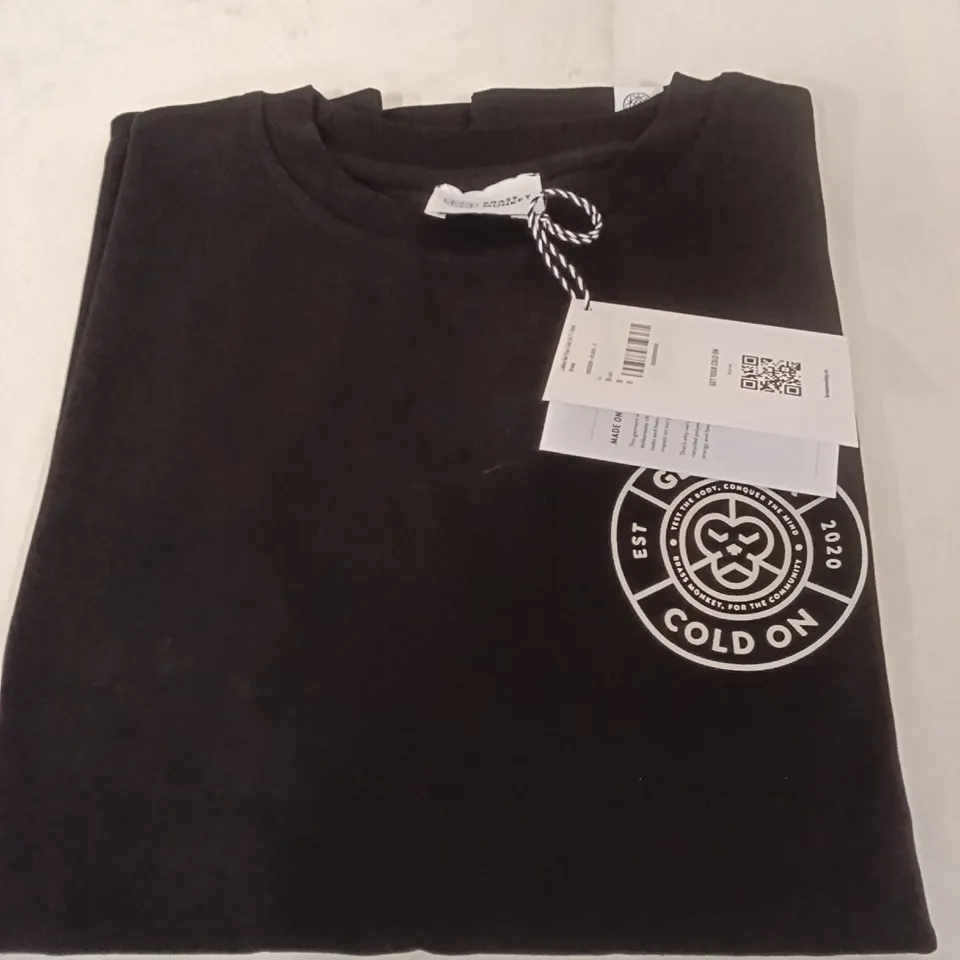 BOX OF BRASS MONKEY T-SHIRTS - BLACK SIZE SMALL APPROXIMATELY 8