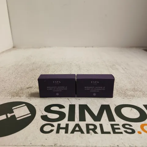 ESPA BERGAMOT, JASMINE & A HINT OF CEDARWOOD CLEANSING BAR – SET OF 2