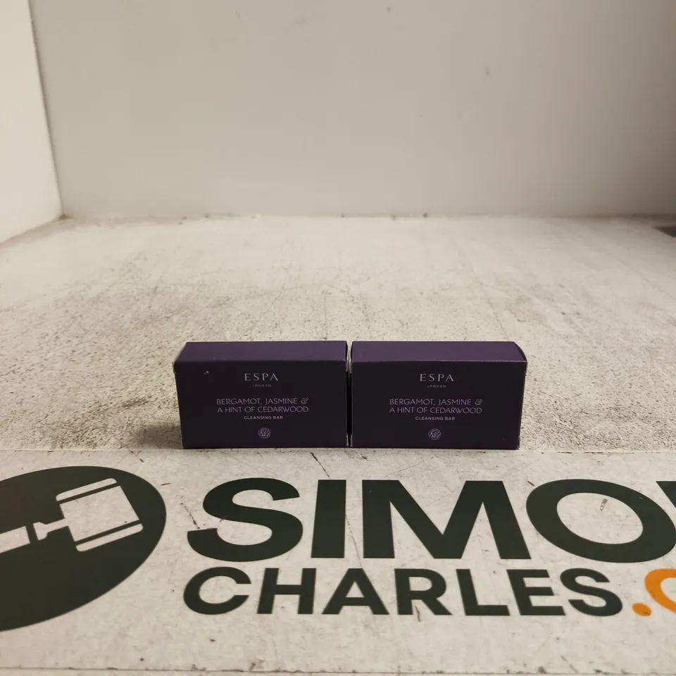 ESPA BERGAMOT, JASMINE & A HINT OF CEDARWOOD CLEANSING BAR – SET OF 2