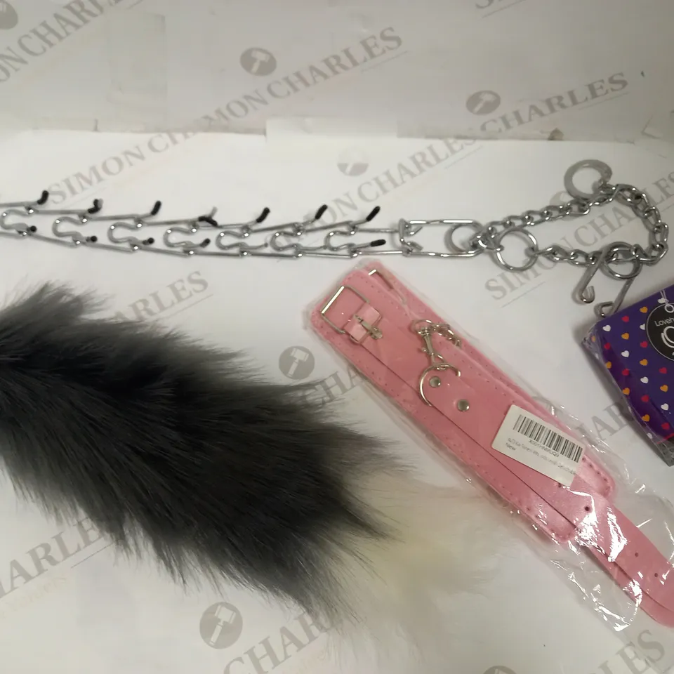 LOT OF APPROXIMATELY 18 BONDAGE ACCESSORIES