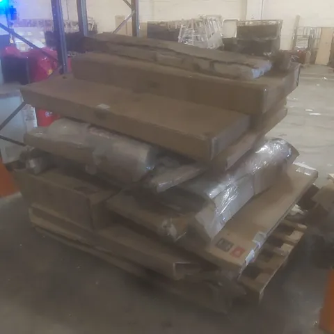 PALLET OF ASSORTED INCOMPLETE HOMES DIRECT 365 BED PARTS AND PIECES