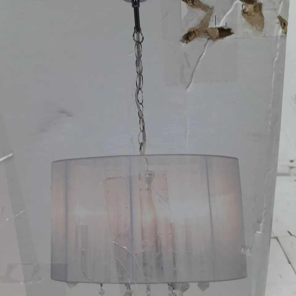 GOODHOME HOVLAND WHITE PENDANT CEILING LIGHT