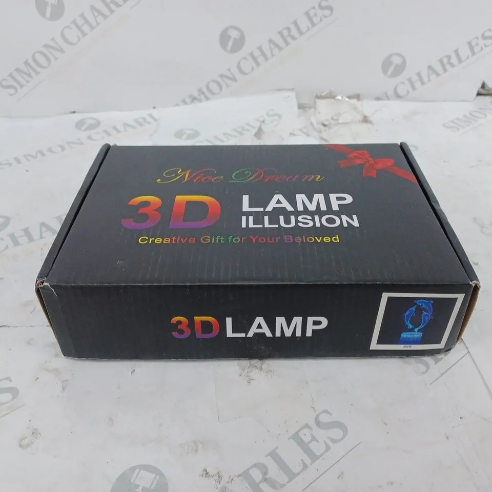 NICE DREAM 3D LAMP ILLUSION DOLPHINS BOXED