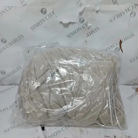 BOXED COZEE HOME VELVETSOFT HEATED THROW IN STONE 