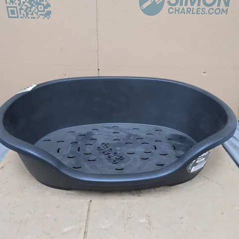 PETFACE DOG BED IN BLACK (60CM)